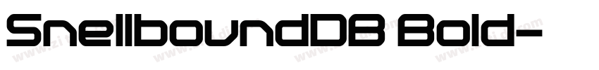SnellboundDB Bold字体转换
